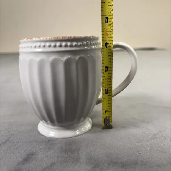 Lenox French Perle Groove White Ceramic Coffee Mug Replacement Benefits Charity - Picture 9 of 11